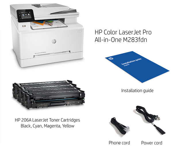 HP Color LaserJet Pro M283fdn Multifunction Printer