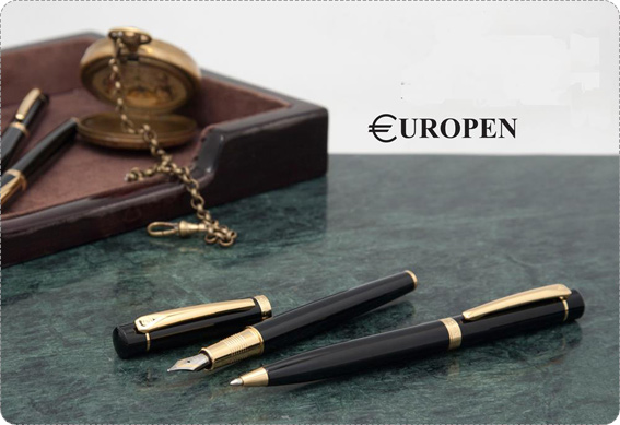 Europen Cool Ballpoint Pen and Fountain Pen Set