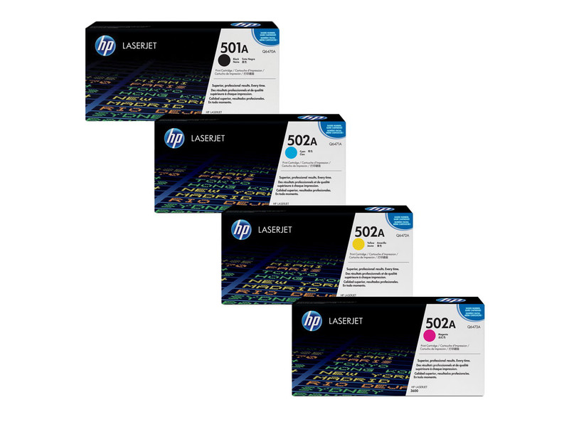 کیت کارتریج تونر اچ پی 501A-502A کیت کارتریج تونر اچ پی 501A-502A