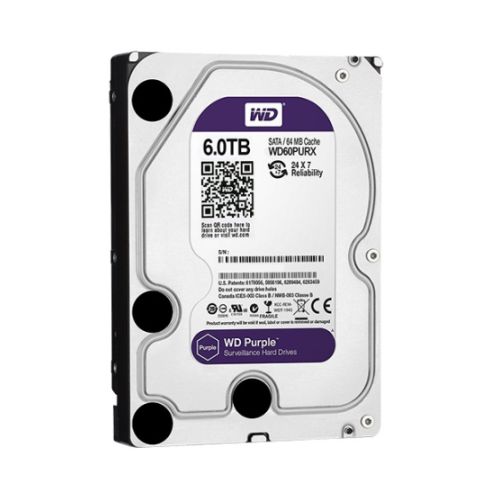 هارددیسک اینترنال سری بنفش WD6NPURX وسترن دیجیتال- ظرفیت 6 ترابایت هارددیسک اینترنال سری بنفش WD6NPURX وسترن دیجیتال- ظرفیت 6 ترابایت