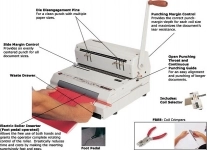 دستگاه صحافی مارپیچ برقی سوپربایند مدل CoilMac-ECI