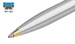 خودکار شیفر مدل Sentinel رنگ استیل با گیره طلایی