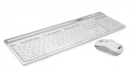کیبورد و ماوس بی سیم تسکو مدل TKM7106W رنگ سفید کیبورد و ماوس بی سیم تسکو مدل TKM7106W رنگ سفید