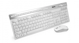کیبورد و ماوس بی سیم تسکو مدل TKM7106W رنگ سفید کیبورد و ماوس بی سیم تسکو مدل TKM7106W رنگ سفید