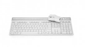 کیبورد و ماوس بی سیم تسکو مدل TKM7106W رنگ سفید کیبورد و ماوس بی سیم تسکو مدل TKM7106W رنگ سفید