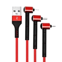 کابل تبدیل USB به MicroUSB Lightning USB-C تسکو مدل TC A100 طول 1.2 متر