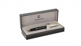 خودنویس شیفر مدل Prelude نیمه کروم براق مشکی گیره زرد