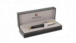 خودکار شیفر مدل Prelude نیمه کروم براق مشکی گیره زرد