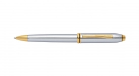 خودکار کراس مدل Townsend بدنه کروم قطعات طلایی خودکار کراس مدل Townsend بدنه کروم قطعات طلایی