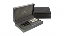 ست خودکار و خودنویس پیر کاردین مدل Leo با گیره طلایی