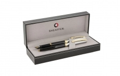 ست خودکار و خودنویس شیفر مدل Prelude نیمه کروم براق مشکی گیره زرد ست خودکار و خودنویس شیفر مدل Prelude نیمه کروم براق مشکی گیره زرد