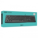 کیبورد باسیم لاجیتک مدل K120 با حروف فارسی   کیبورد باسیم لاجیتک مدل K120 با حروف فارسی