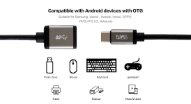 کابل مبدل OTG USB-C کی نت پلاس مدلKP-C2003 طول 0.2 متر