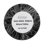 ریبون پرینتر لیبل زن وکس/رزین مدل 80mm x 300m