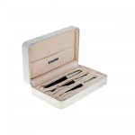 ست خودکار و خودنویس و روان نویس یوروپن مدل Ring طرح نیمه مشکی براق گیره زرد ست خودکار و خودنویس و روان نویس یوروپن مدل Ring طرح نیمه مشکی براق گیره زرد