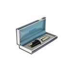 ست خودکار و روان نویس یوروپن مدل Ring طرح نیمه مشکی مات گیره زرد ست خودکار و روان نویس یوروپن مدل Ring طرح نیمه مشکی مات گیره زرد