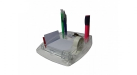 پایه چسب و جا کاغذی بلوری سنا پلاستیک مدل 501 پایه چسب و جا کاغذی بلوری سنا پلاستیک مدل 501