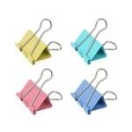 گیره دوبل رنگی سایز 25 میلی متر بسته 48 عددی گیره دوبل رنگی سایز 25 میلی متر بسته 48 عددی