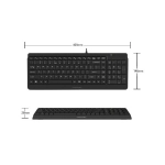 کیبورد باسیم ای فورتک مدل Fstyler Sleek Multimedia 15