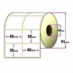 لیبل کاغذی سایز 40*30 میلی متر