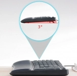 کیبورد باسیم و ارگونومیک رپو مدل NK8800 کیبورد باسیم و ارگونومیک رپو مدل NK8800