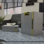 ست لوازم اداری 2 تیکه آونگ دکو مدل T8 رنگ طوسی ست لوازم اداری 2 تیکه آونگ دکو مدل T8 رنگ طوسی