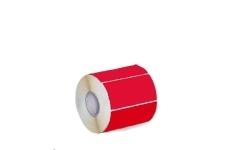 لیبل کاغذی تک ردیفه قرمز سایز 50x100 میلی متر