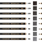 مداد گرافیتی فابر کاستل مدل Pitt Graphite Matt دیسپلی 144 عددی
