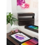 ست هنری فابرکاستل Art & Graphic Limited Edition جعبه چوبی پنج‌طبقه کد 110052