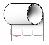 لیبل پرینتر سایز 30 * 10 (سه ردیفه)