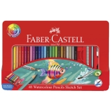  مداد آبرنگی 48 رنگ فابرکاستل مدل Sketch 