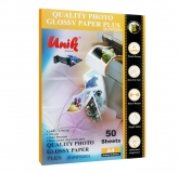 کاغذ فتوگلاسه یونیک سایز A4 وزن 260 گرم 50 برگ آر سی