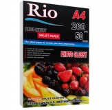 کاغذ فتو گلاسه ریو سایز A4 وزن 260 گرم 50 برگ