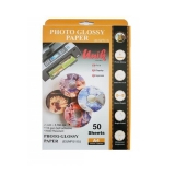 کاغذ فتوگلاسه براق پشت چسبدار یونیک سایز A4 بسته 50 برگی