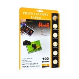 کاغذ فتوگلاسه یونیک سایز A4 وزن 180 گرم 100 برگ