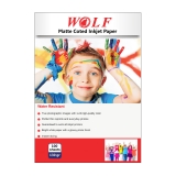 کاغذ کوتد 130 گرم ولف سایز A3 بسته 100 برگی
