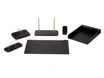 ست رومیزی مدیریتی چرم 6 تیکه قائم کد 121