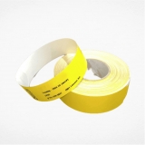 دستبند بیمارستانی بزرگسال زرد