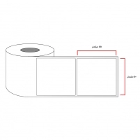 لیبل PVC سایز 50x55 میلی متر