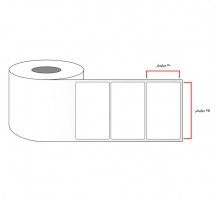 لیبل PVC سایز 40x75 میلی متر