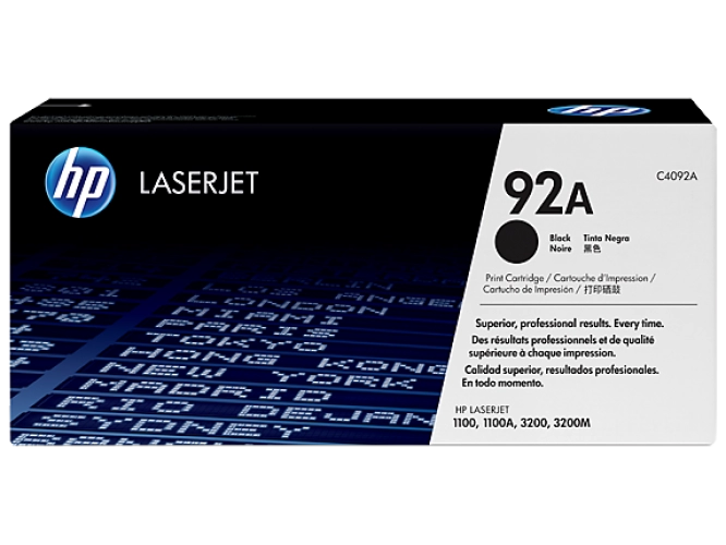 کارتریج لیزری اچ پی مدل 92A رنگ مشکی Black کارتریج لیزری اچ پی مدل 92A رنگ مشکی Black