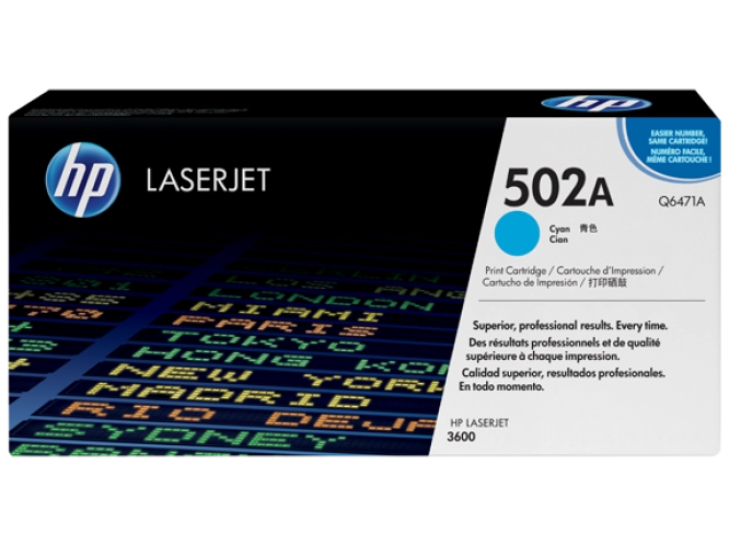کارتریج لیزری اچ پی مدل 502A رنگ آبی Q6471A کارتریج لیزری اچ پی مدل 502A رنگ آبی Q6471A