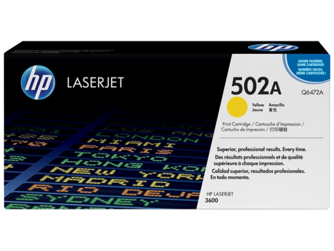 کارتریج لیزری اچ پی مدل 502A رنگ زرد Q6472A کارتریج لیزری اچ پی مدل 502A رنگ زرد Q6472A