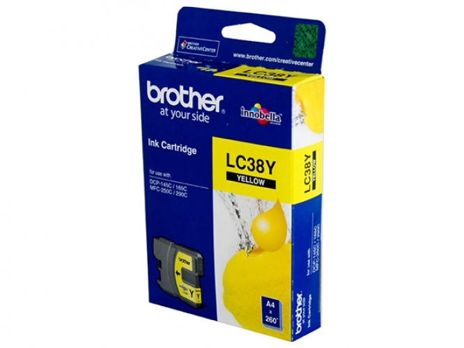 کارتریج جوهرافشان زرد برادر مدل LC38Y