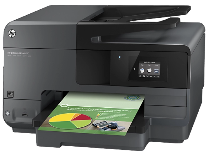 پرینتر چندکاره جوهرافشان اچ پی مدل Officejet Pro 8610