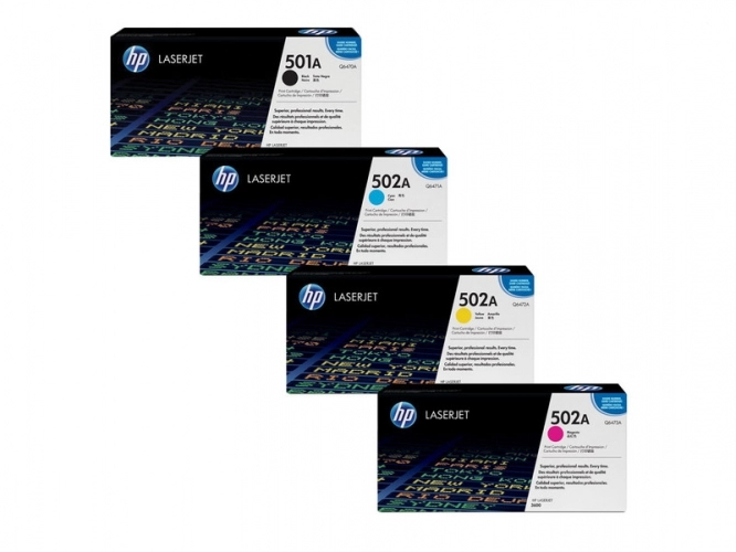 کیت کارتریج تونر لیزری اچ پی 501A-502A کیت کارتریج تونر لیزری اچ پی 501A-502A