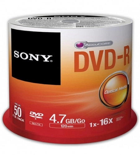 دی وی دی خام سونی پک 50 عددی