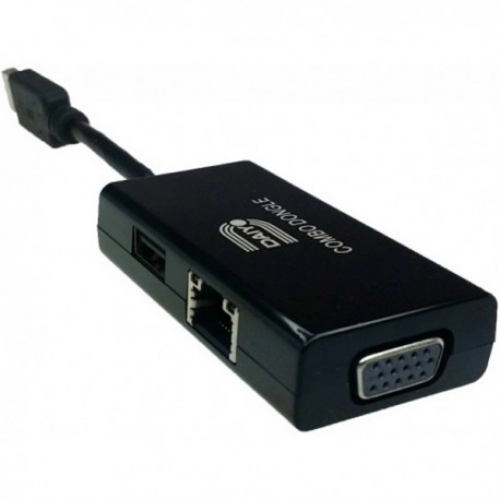تبدیل کمبو 3 به 1 USB3.0 به VGA|LAN|HUB مارک دایو تبدیل کمبو 3 به 1 USB3.0 به VGA|LAN|HUB مارک دایو