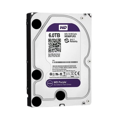 هارددیسک اینترنال سری بنفش WD6NPURX وسترن دیجیتال- ظرفیت 6 ترابایت هارددیسک اینترنال سری بنفش WD6NPURX وسترن دیجیتال- ظرفیت 6 ترابایت