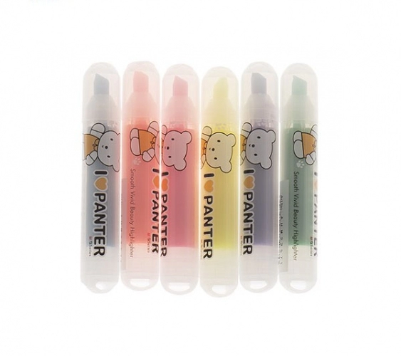 ماژيک علامت گذار 6 رنگ پنتر مدل I Love Panter ماژيک علامت گذار 6 رنگ پنتر مدل I Love Panter